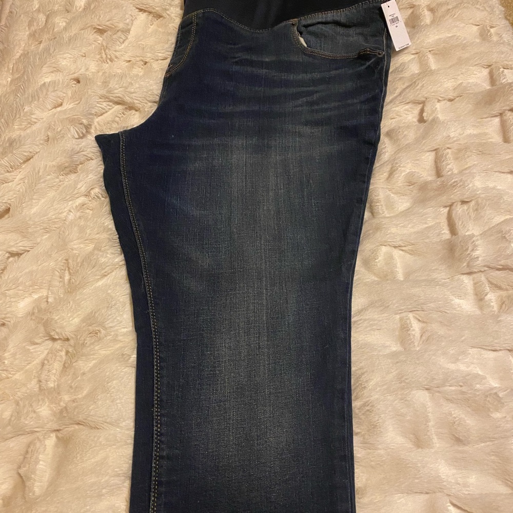 Old Navy Maternity Front-Low Panel Rockstar Super Skinny Jeans NWT!! - Picture 4 of 6
